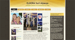 Desktop Screenshot of eldorasurialpacas.com