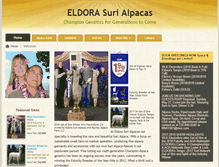 Tablet Screenshot of eldorasurialpacas.com